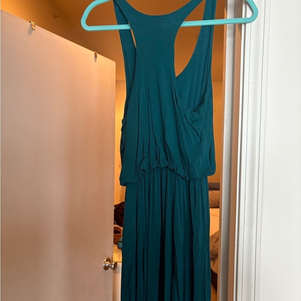 Lush Teal Racerback Maxi Dress From Nordstrom - Women's size M - Picture 2 of 8